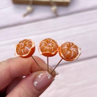 Игла Счетная Ручная работа Открытый мандарин, 5 см. (по 1 шт)