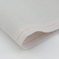Канва для вышивания Однотонная Равномерка Lugana  25ct Zweigart 3835/7011 Серебристая луна 49*34см (Метражом)