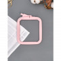 Пяльцы Рамка с Винтом Nurge Hobby №1 170-11-pink, 9,5*11 см., Пластик