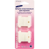 Шпульки / Бобины Для ниток мулине Hemline M3006.PL, Пластик, Белый, 3,8*2,3 см., по 30 шт.
