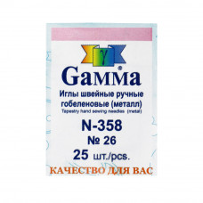 Иглы для Вышивки Гамма (Gamma) N-358, 3.4 см.