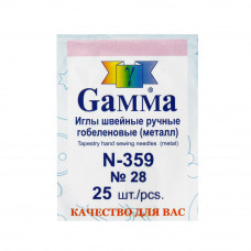 Иглы для Вышивки Гамма (Gamma) N-359, 3.2 см.
