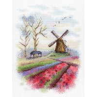 Набор для вышивания Крестиком Aquarelle (Акварель) А-017 "Южная Голландия" 25х18 см.