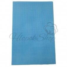 Канва для вышивания Однотонная Пластиковая 14ct Китай Голубой 13*10,5см (по 1 шт)