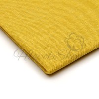 Канва для вышивания Однотонная Равномерка Eva (Ева) 28ct Ubelhor 4018 Светло-желтая 50*45см (Метражом)