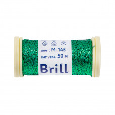 Нитки для вышивания Гамма (Gamma) Brill, М-145, зеленый, 50 м. (по 1 шт)