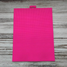 Канва для вышивания Однотонная Пластиковая 14ct Китай Ярко-розовая 28*21см (по 1 шт)