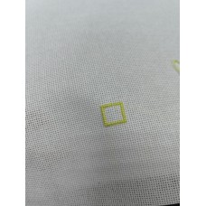 Канва для вышивания Однотонная Аида Congress Stramin 25ct Китай Белая 50*73см (Метражом)