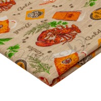 Канва для вышивания С рисунком Равномерка 30ct Беларусь 937 (802) Раки/465701 50*70см (Метражом)