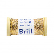 Нитки для вышивания Гамма (Gamma) Brill, М-109, под т.золото, 50 м. (по 1 шт)