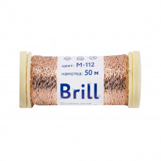 Нитки для вышивания Гамма (Gamma) Brill, М-112, под бронзу, 50 м. (по 1 шт)