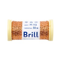 Нитки для вышивания Гамма (Gamma) Brill, М-113, под бронзу, 50 м. (по 1 шт)