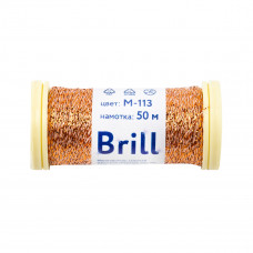 Нитки для вышивания Гамма (Gamma) Brill, М-113, под бронзу, 50 м. (по 1 шт)