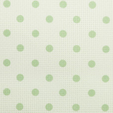 Канва для вышивания С рисунком Дизайнерская Аида 14ct Bestex Зеленый горох 30*30см (по 1 шт)