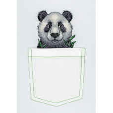 Набор для вышивания Крестом Жар-Птица В-241 "Веселая панда", 9*9 см
