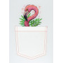 Набор для вышивания Крестиком Жар-Птица В-248 "Розовый фламинго" 9х9 см.