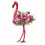 Набор для вышивания Крестиком Жар-Птица В-254 "Фламинго" 15х9 см.