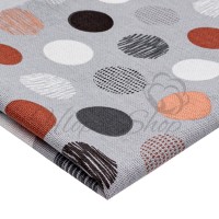 Канва для вышивания С рисунком Равномерка 30ct Беларусь 937(802)/602101 Круги на сером 50*70см (Метражом)