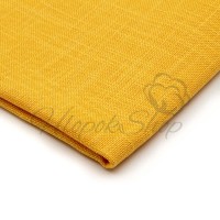 Канва для вышивания Однотонная Равномерка Eva (Ева) 28ct Ubelhor 4040 Желтое золото 50*45см (Метражом)