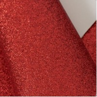Кожзам с глиттером Китай SF-5834, красный №3 21*29,7см S0,8мм (по 1 шт)
