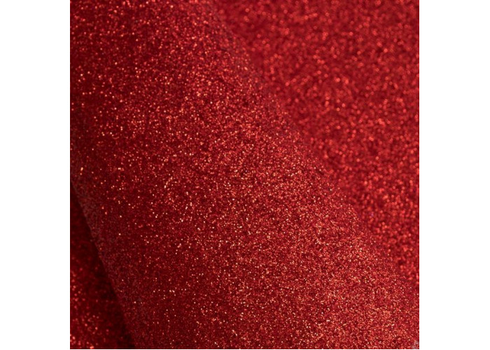 Фетр с блестками Китай SF-1954, красный №001 20*30см S2мм (по 1 шт)