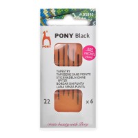 Иглы для Вышивки Ручные Pony №22 05890 BLACK Tapestry, 6 шт.