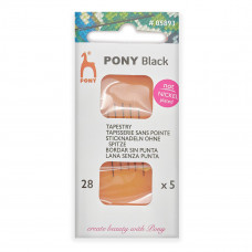 Иглы для Вышивки Ручные Pony №28 05893 BLACK Tapestry, 6 шт.