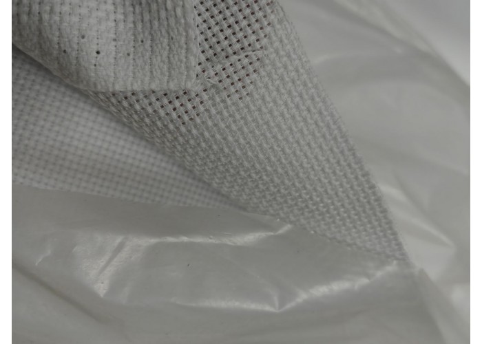 Канва для вышивания Однотонная Аида 14ct Беларусь 10С-409 Белая 50*73см (Метражом)