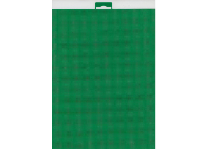 Канва для вышивания Однотонная Пластиковая 14ct М.П. Студия К-054 Зеленая 28*21см (по 1 шт)