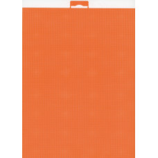 Канва для вышивания Однотонная Пластиковая 14ct М.П. Студия К-056 Оранжево-красная 28*21см (по 1 шт)