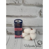 Иглы для Вышивания Бисером Ручные Hemline №10 289G.10, Ушко Золотое, 6 шт.