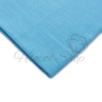 Канва для вышивания Однотонная Равномерка Colmar 25ct Zweigart 5053/3438 Голубая лед 49*34см (Метражом)