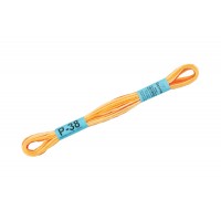 Нитки Мулине Меланж Гамма (Gamma)  Р-38 желтый-т.оранжевый, 8 м. (по 1 шт)