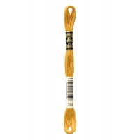 Нитки Мулине Хлопок DMC 783, 8 м. (по 1 шт)