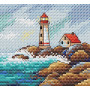 Набор для вышивания Крестиком Жар-Птица М-624 "Морской пейзаж" 10х11 см.