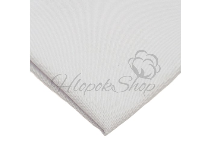 Канва для вышивания Однотонная Равномерка Etamin 25ct Ubelhor 551 Белый 50*45см (Метражом)