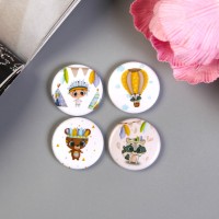 Топсы для Скрапбукинга MoNa Design 4706635 "Волшебный путь", d=25 мм., Круглая