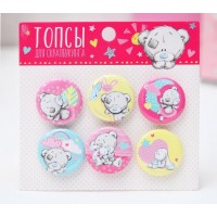 Топсы для Скрапбукинга Me to You "Доченька", d=25 мм., Круглая